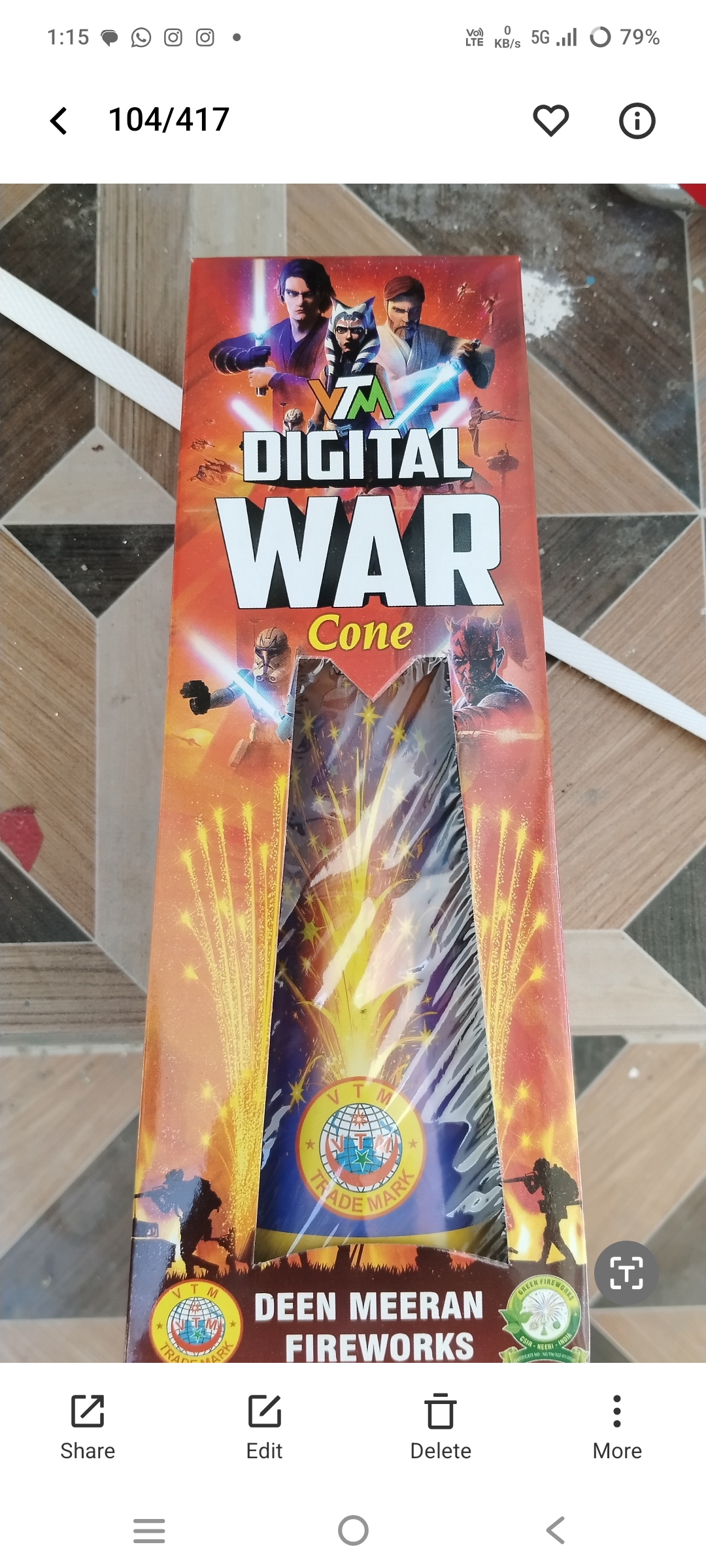 Usha Crackers Digital War (1Pce)