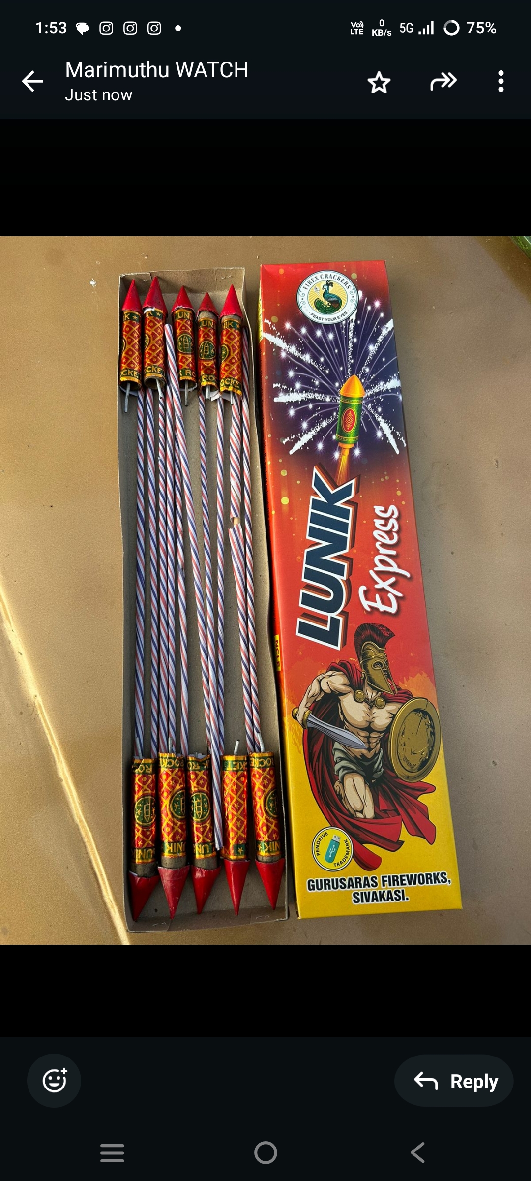 Usha Crackers Rocket Bomp