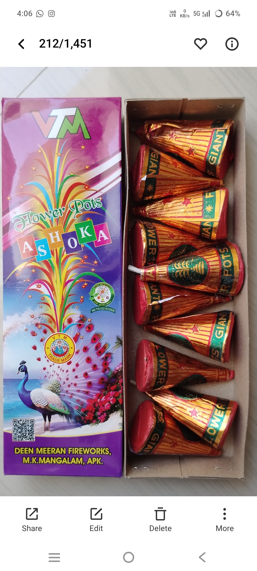 Usha Crackers Dhamaka Flower Pots(10Pce)