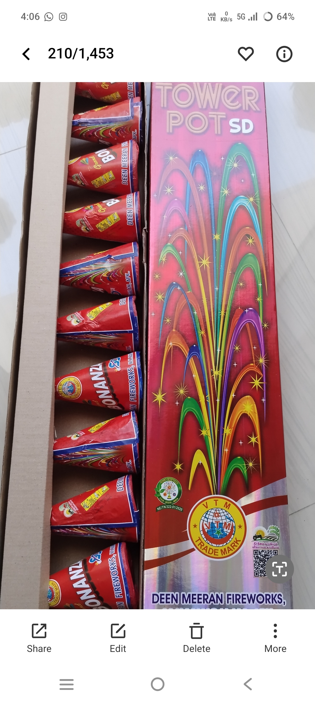 Usha Crackers Bonanza Flower Pots Sd(10Pce)